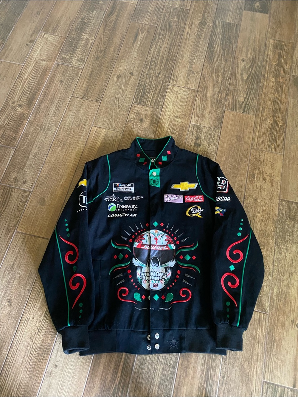 JH Design Men Daniel Suarez Racing Day of the Dead Jacket